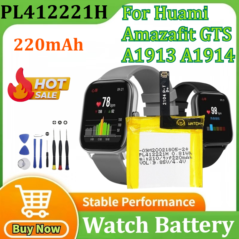 Smartwatch A1914 - PL412221H Batterij Voor Huami Amazafit GTS