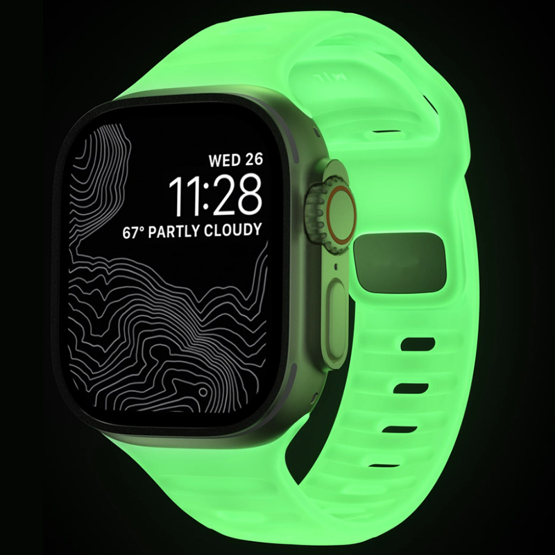 Silicone Band Replacement - Lichtgevende band voor Apple Watch-banden Pols