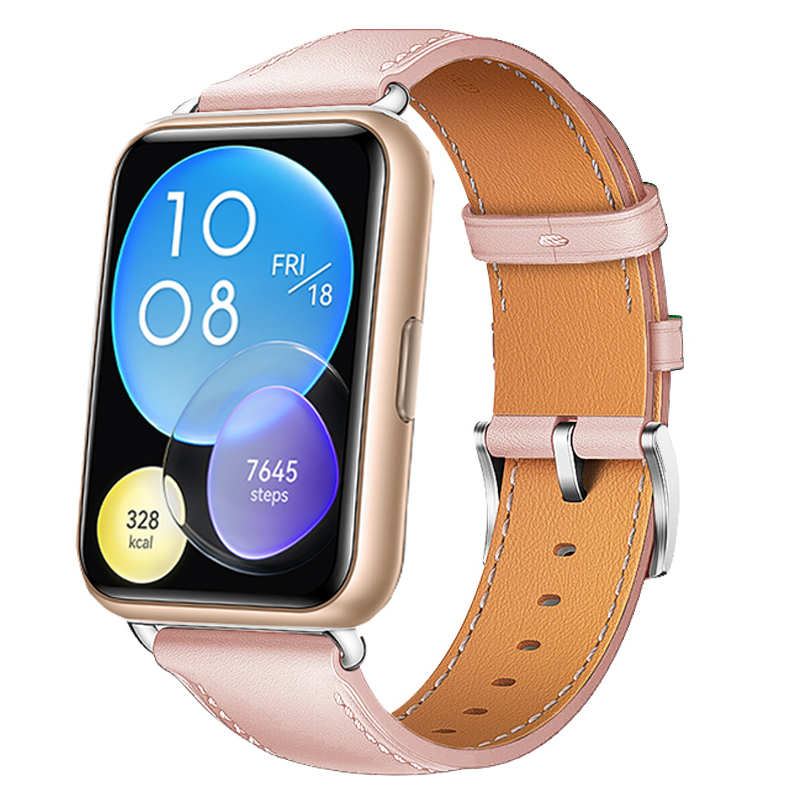 Huawei Smartwatch Accessories - Lederen band voor huawei horloge fit