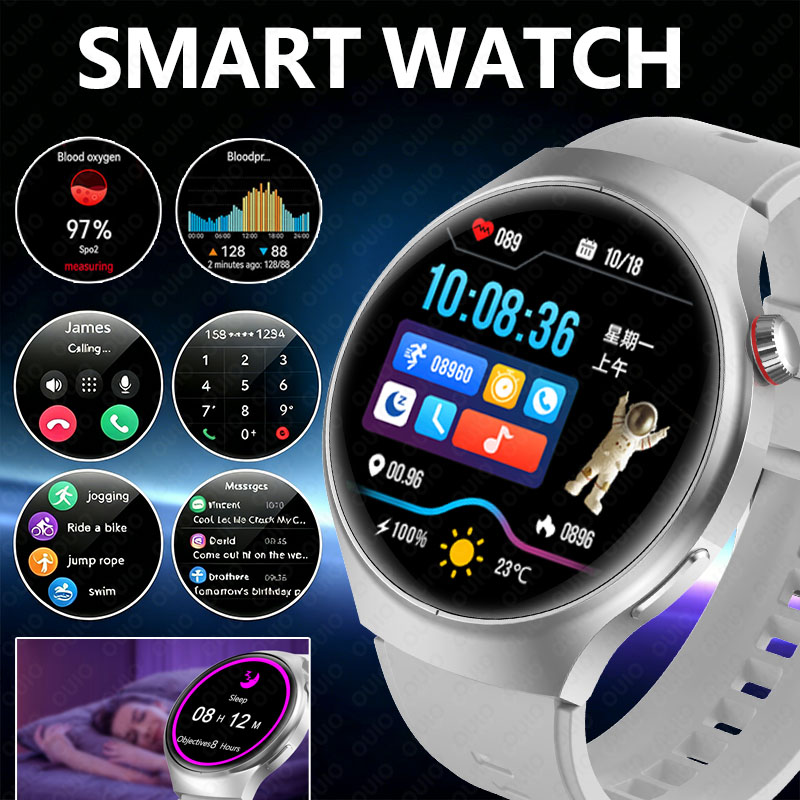 Smartwatch M Active - 2026 Smartwatch Multi-Sport Modus Slaap Bluetooth