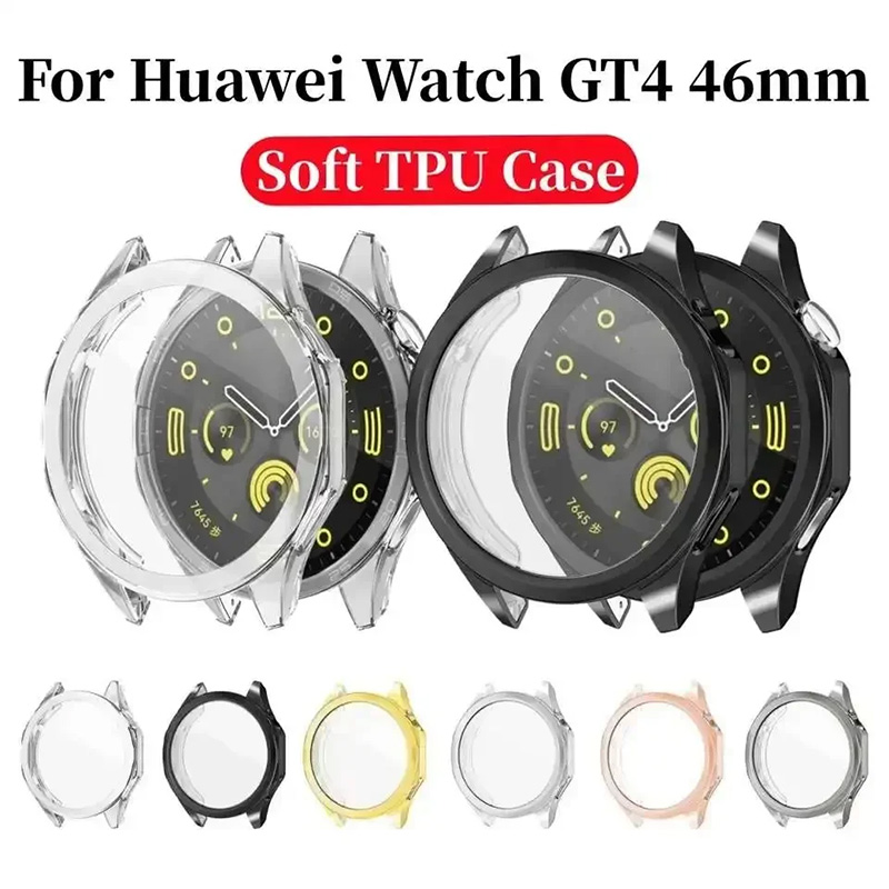 Watch Case Bumper - Zachte TPU-Schermbeschermer Voor Huawei Horloge Gt4