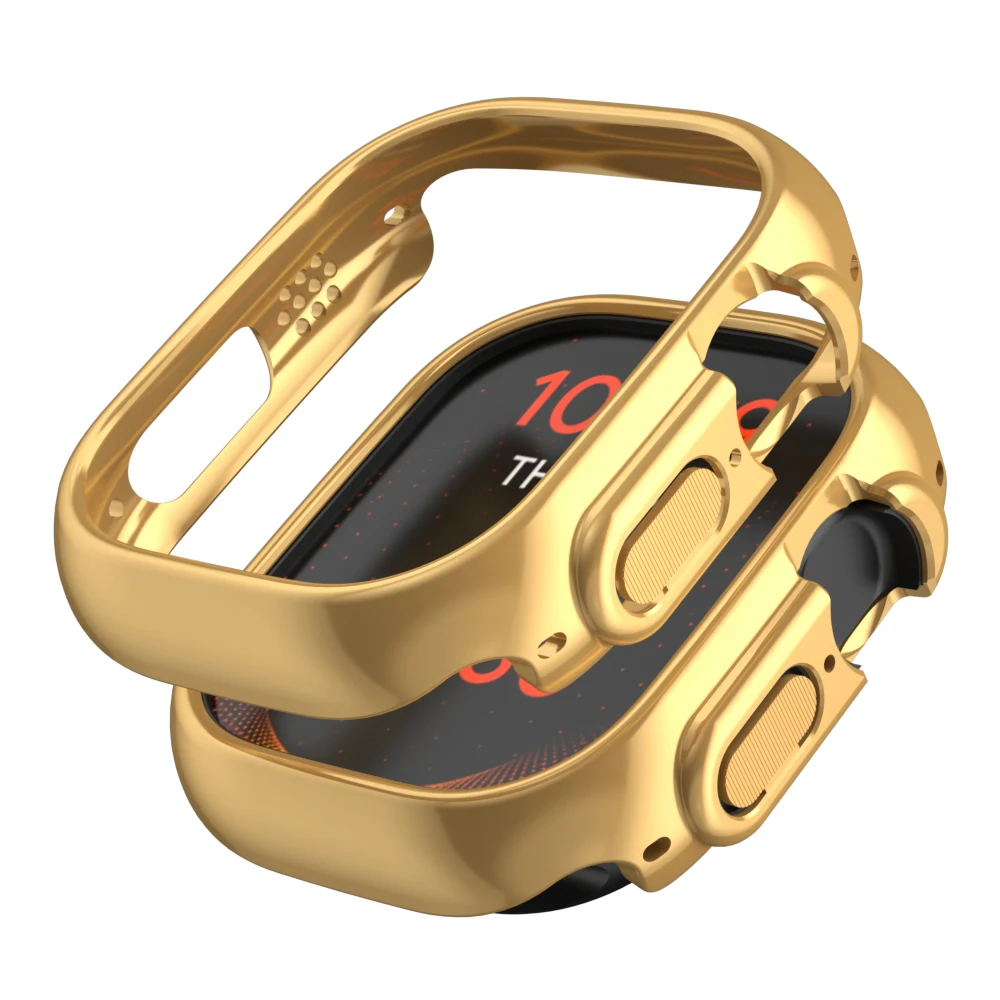 Watch Case Bumper - Beschermhoesje van geplateerd skeletmateriaal, harde bumper