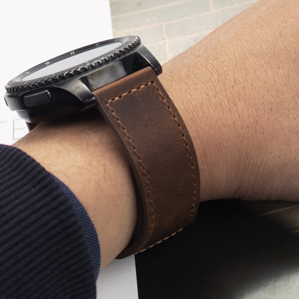Smartwatch Accessories Shop - 20Mm 22Mm Echt Lederen Horloge Band