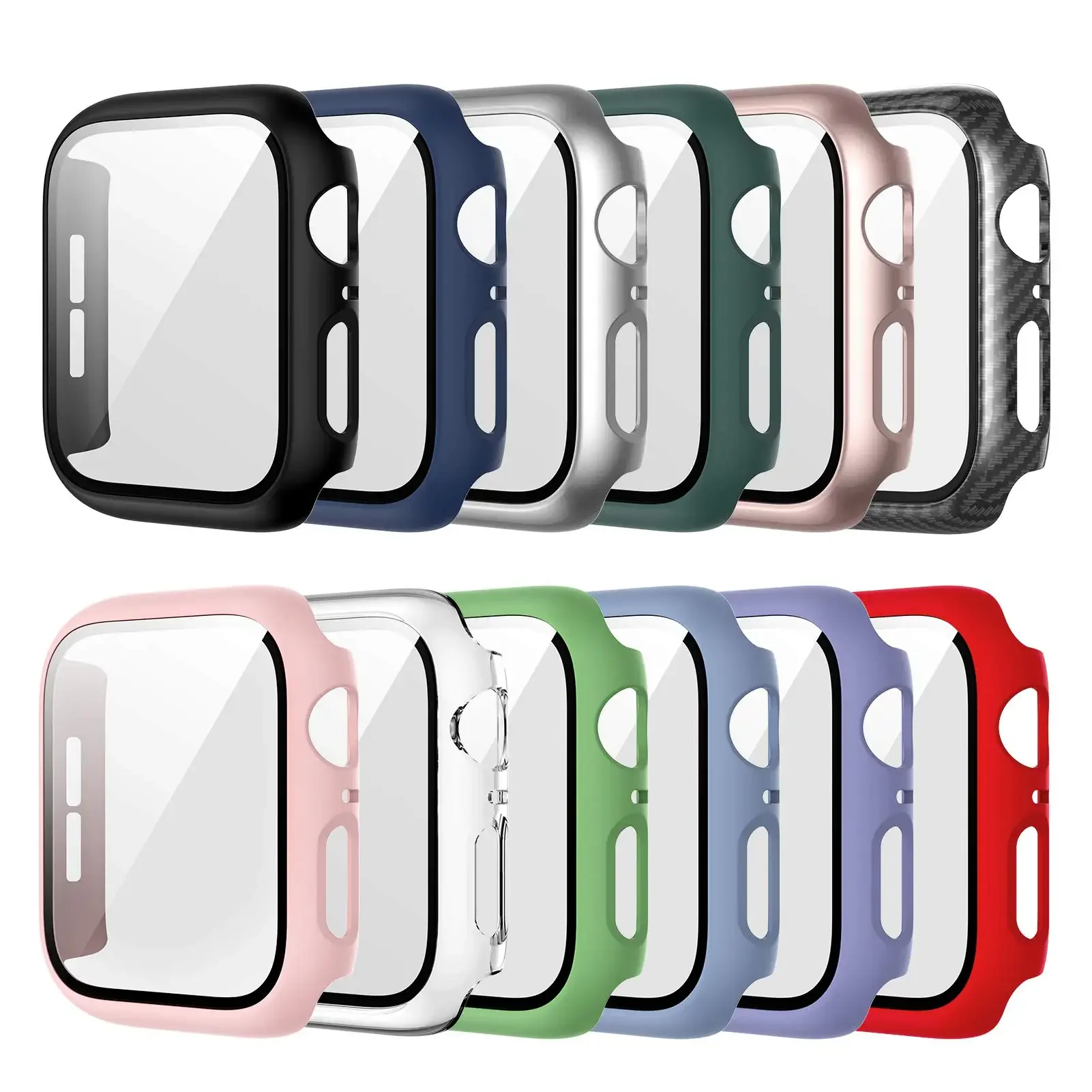 Watch Case Bumper - Gehard glas + cover voor Apple