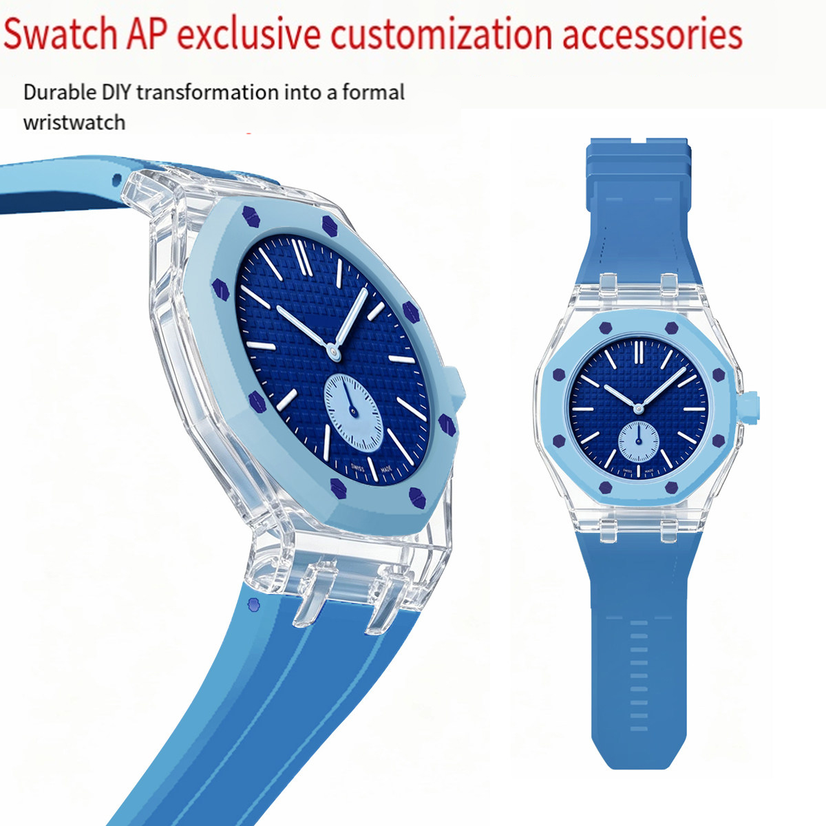 Silicone Band Replacement - Voor AP Swatch Co gemerkte gemodificeerde