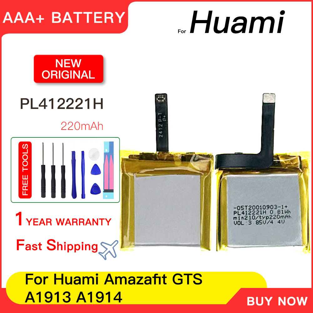 Smartwatch A1914 - 100% echt 220mAh PL412221H Nieuwe Batterij