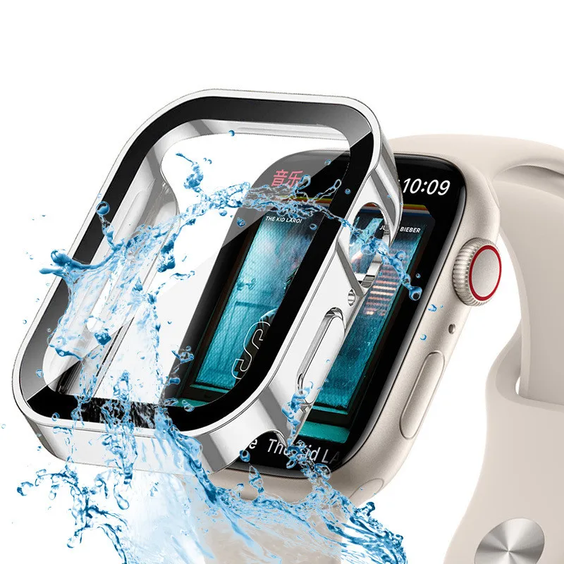 Smartwatch Case - Waterdichte harde pc-schermbeschermer voor Apple Watch