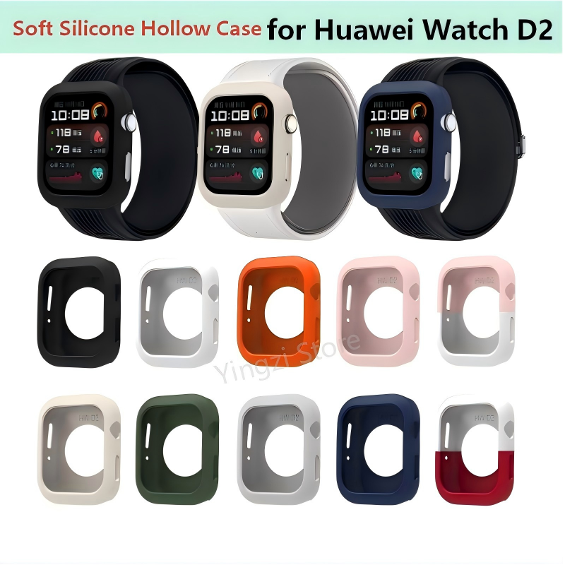 Watch Case Bumper - Zachte siliconen holle hoes voor Huawei