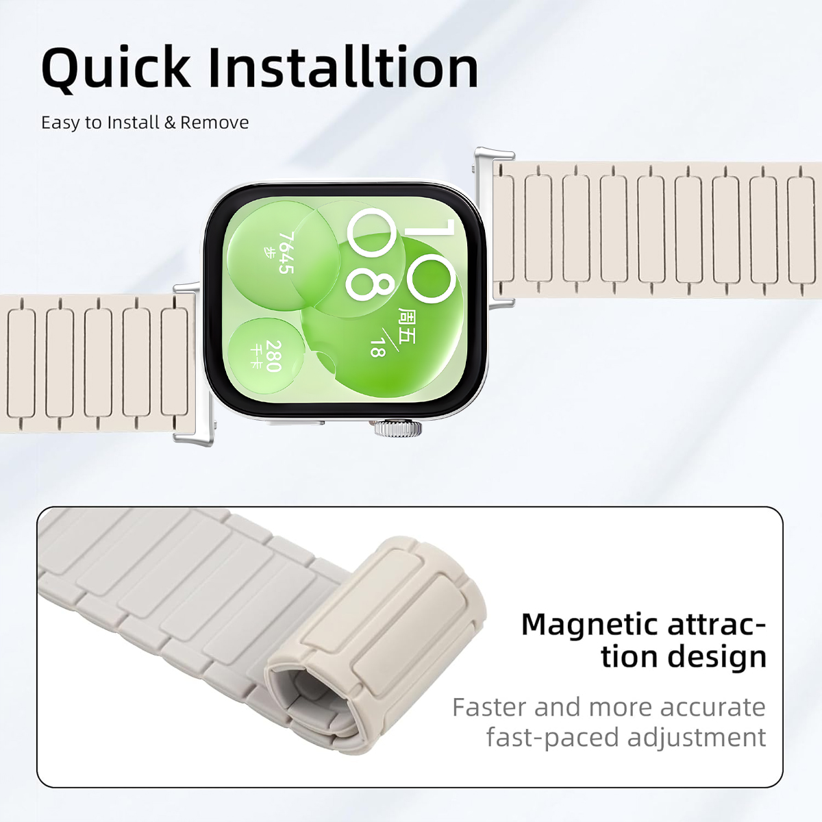 Magnetische lus voor Huawei Wa - Silicone Band Replacement recensie en prijs