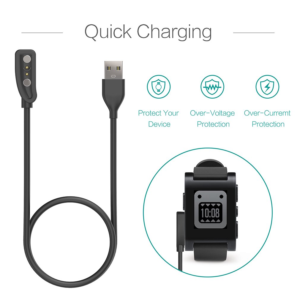 2-Pack Oplader Voor Pebble Kla - Pebble Smartwatch Accessories recensie en prijs