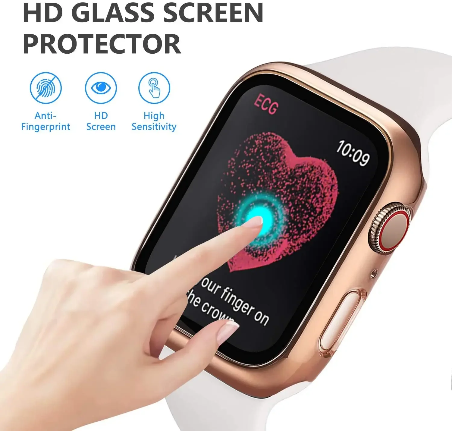 Gehard glas + cover voor Apple - Watch Case Bumper recensie en prijs